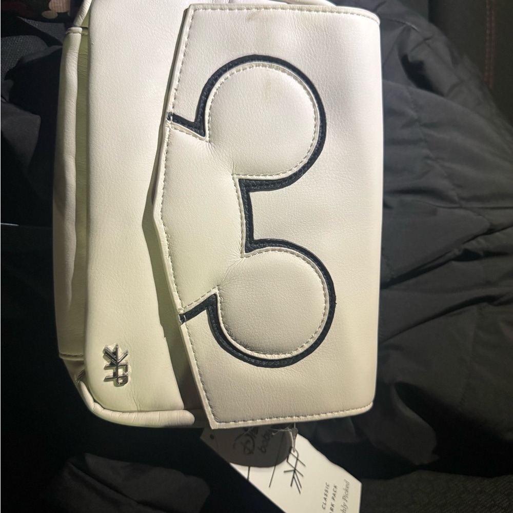 Freshly Picked White Crossbody with Black Stitching